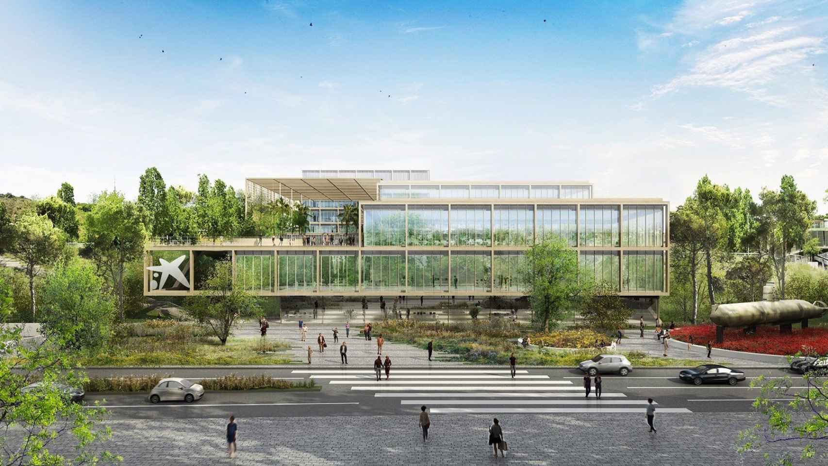 Render del CaixaResearch Institute en Barcelona / FUNDACIÓN LA CAIXA