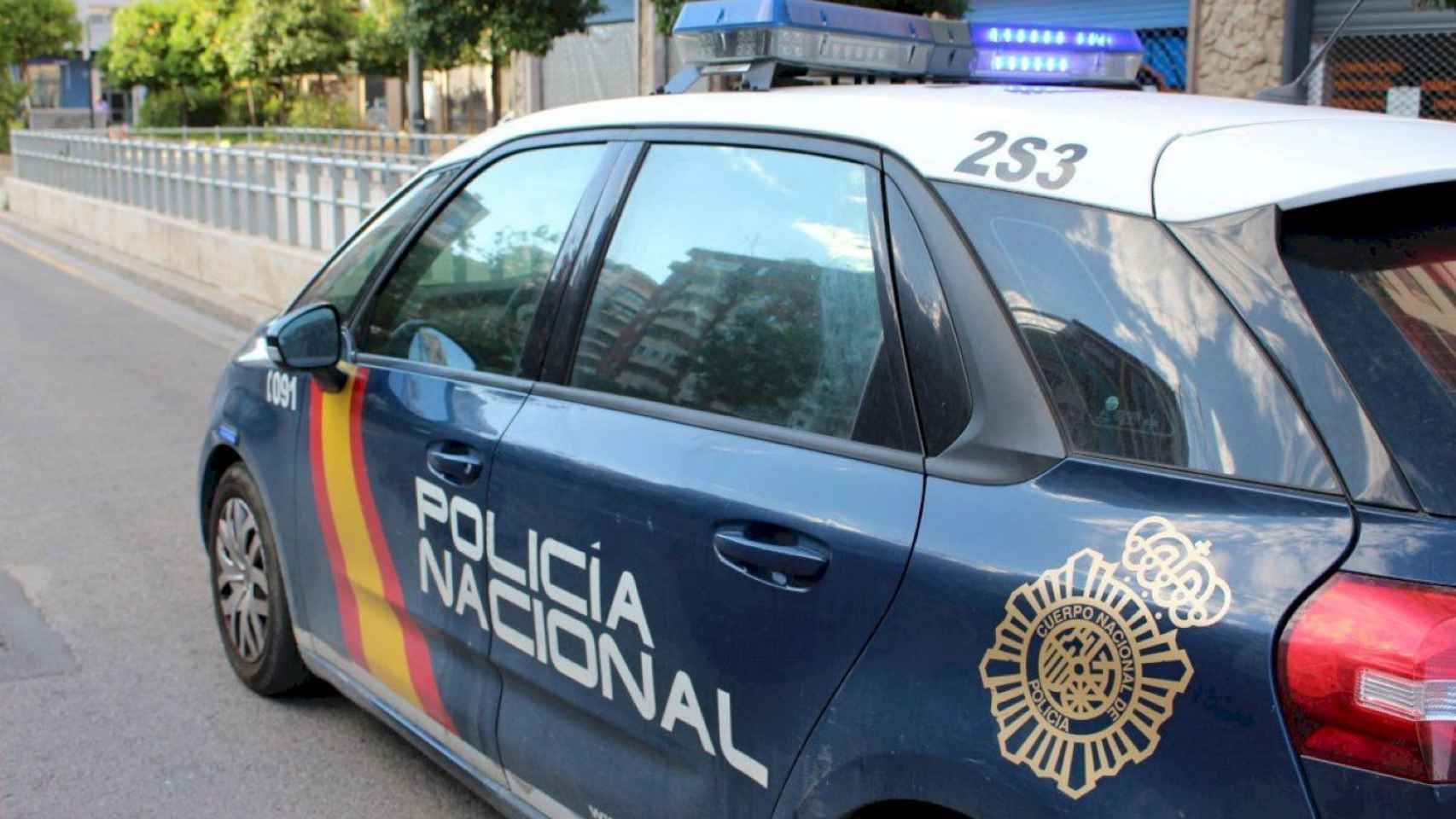 Un coche de la Policía Nacional en Barcelona