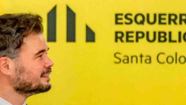 Gabriel Rufián, en el cartel de ERC de Santa Coloma de Gramenet / TWITTER