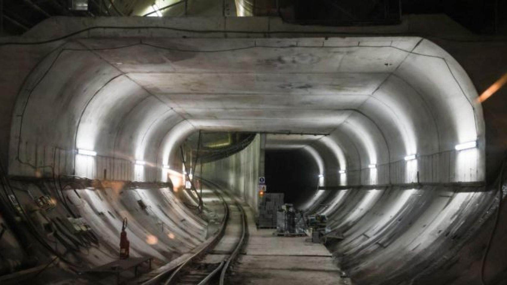 Un tramo del túnel de L9 ya ejecutado