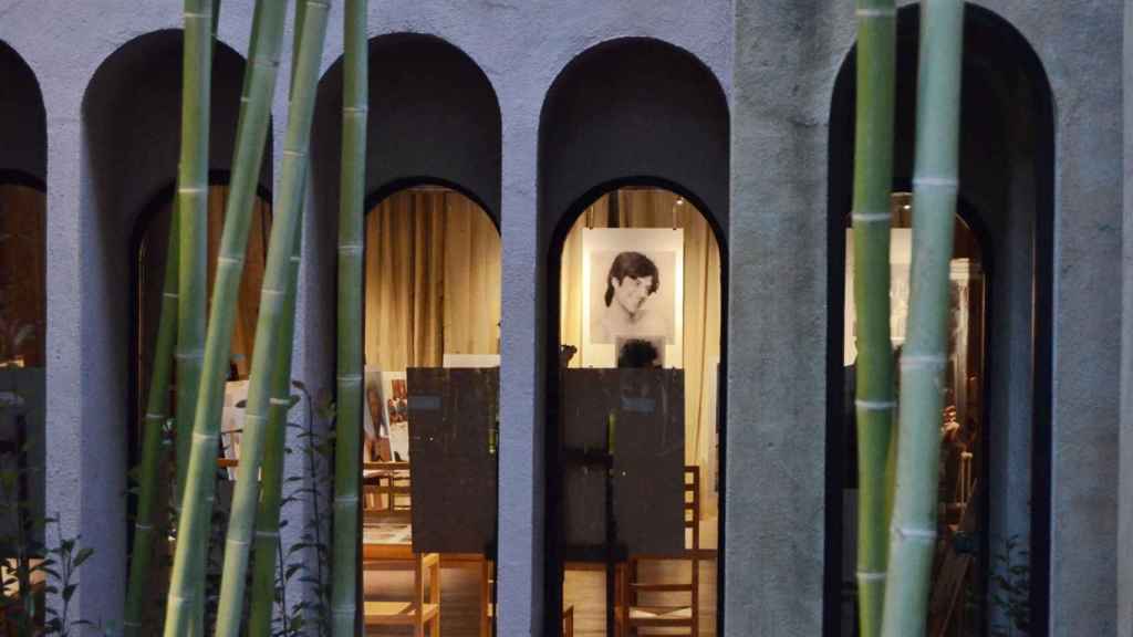 Una fotografía del arquitecto Ricardo Bofill en su taller de arquitectura en Sant Just Desvern / EUROPA