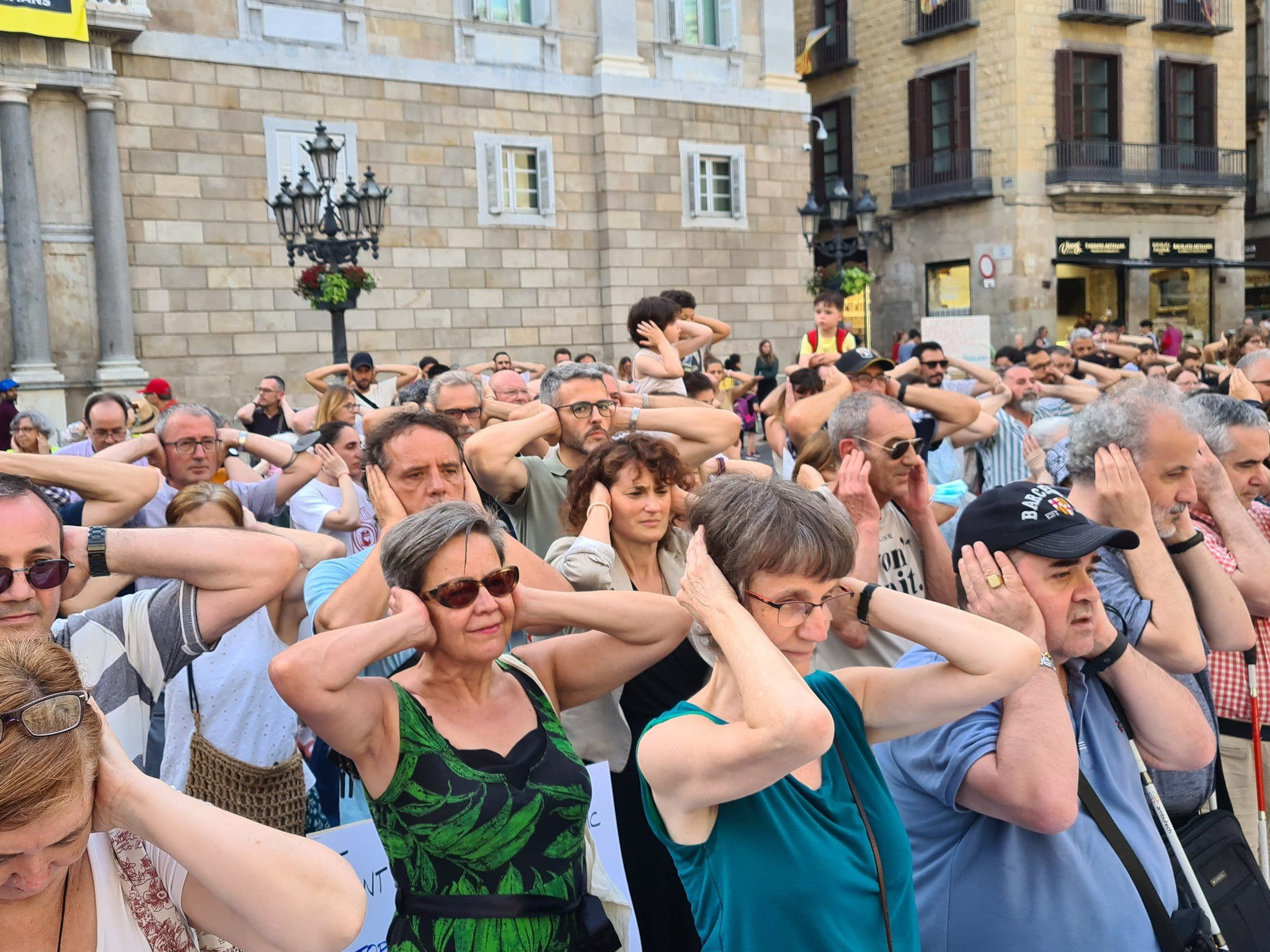 Manifestación contra el ruido en Barcelona / ERC