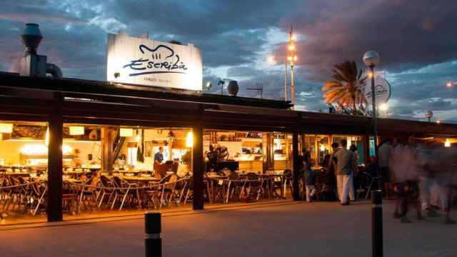 El chiringuito Escribà en la playa de Barcelona