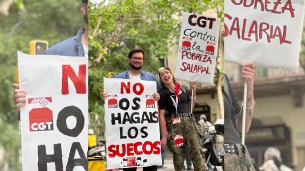 Trabajadores de H&M en una protesta anterior / CEDIDA