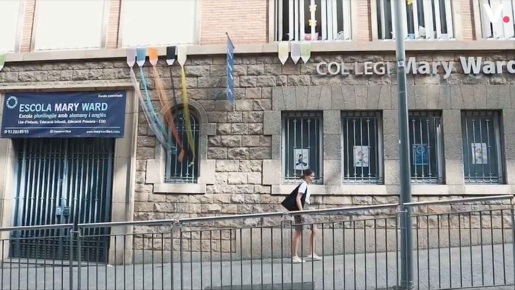 Fachada del colegio Mary Ward de Sant Gervasi que cierra / VALENTS