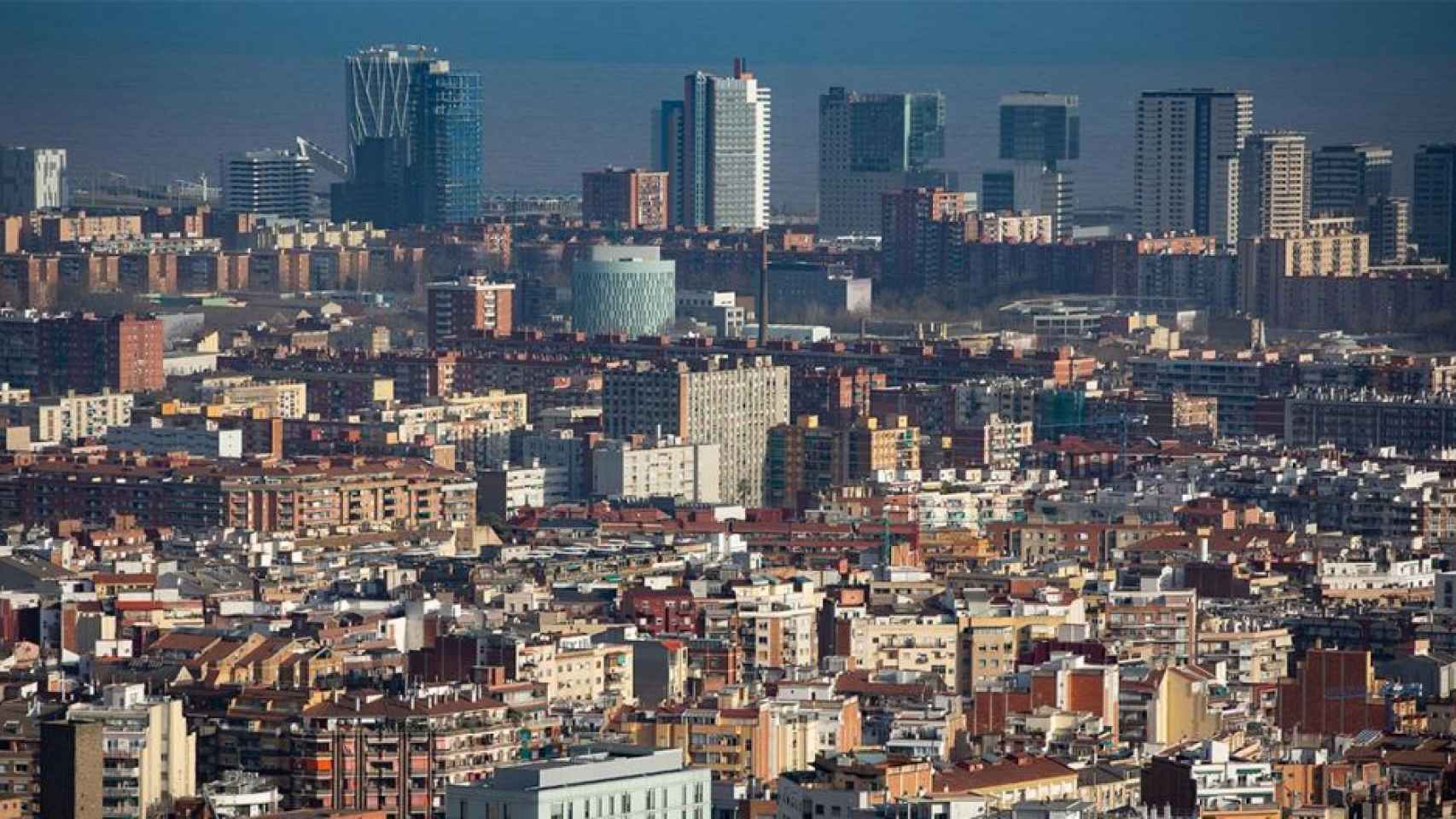 Vista panorámica de Barcelona