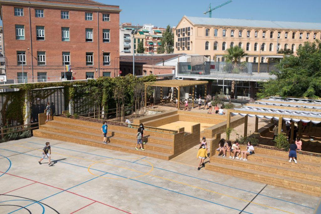 Un patio escolar de Barcelona / AYUNTAMIENTO DE BARCELONA