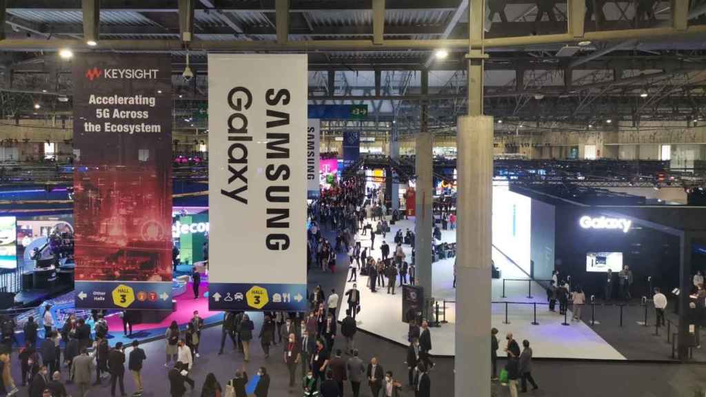 Uno de los pabellones del Mobile World Congress en la última edición del congreso