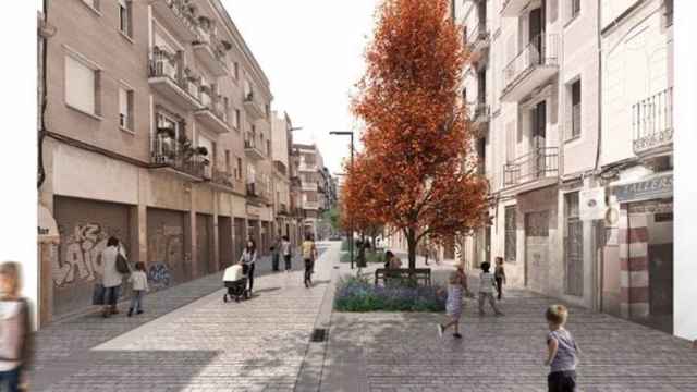 Prototipo de la reforma de la calle de la Muntanya / AYUNTAMIENTO DE BARCELONA