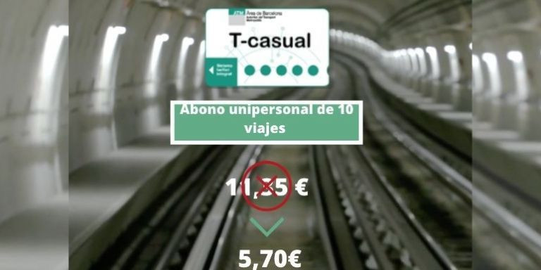 Cambio de precio en la T-Casual de una zona / METRÓPOLI