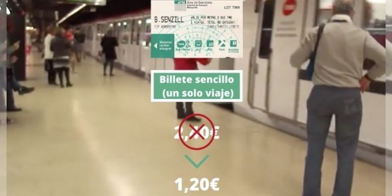 Cambio de precio en el billete sencillo de una zona / METRÓPOLI