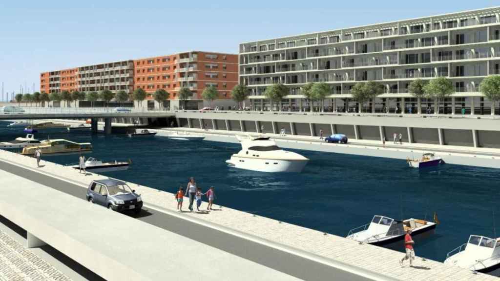 Proyección del futuro canal del Gorg