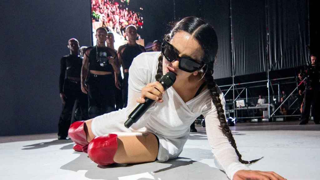 Imagen de un concierto de Rosalía, que este sábado actúa en Barcelona