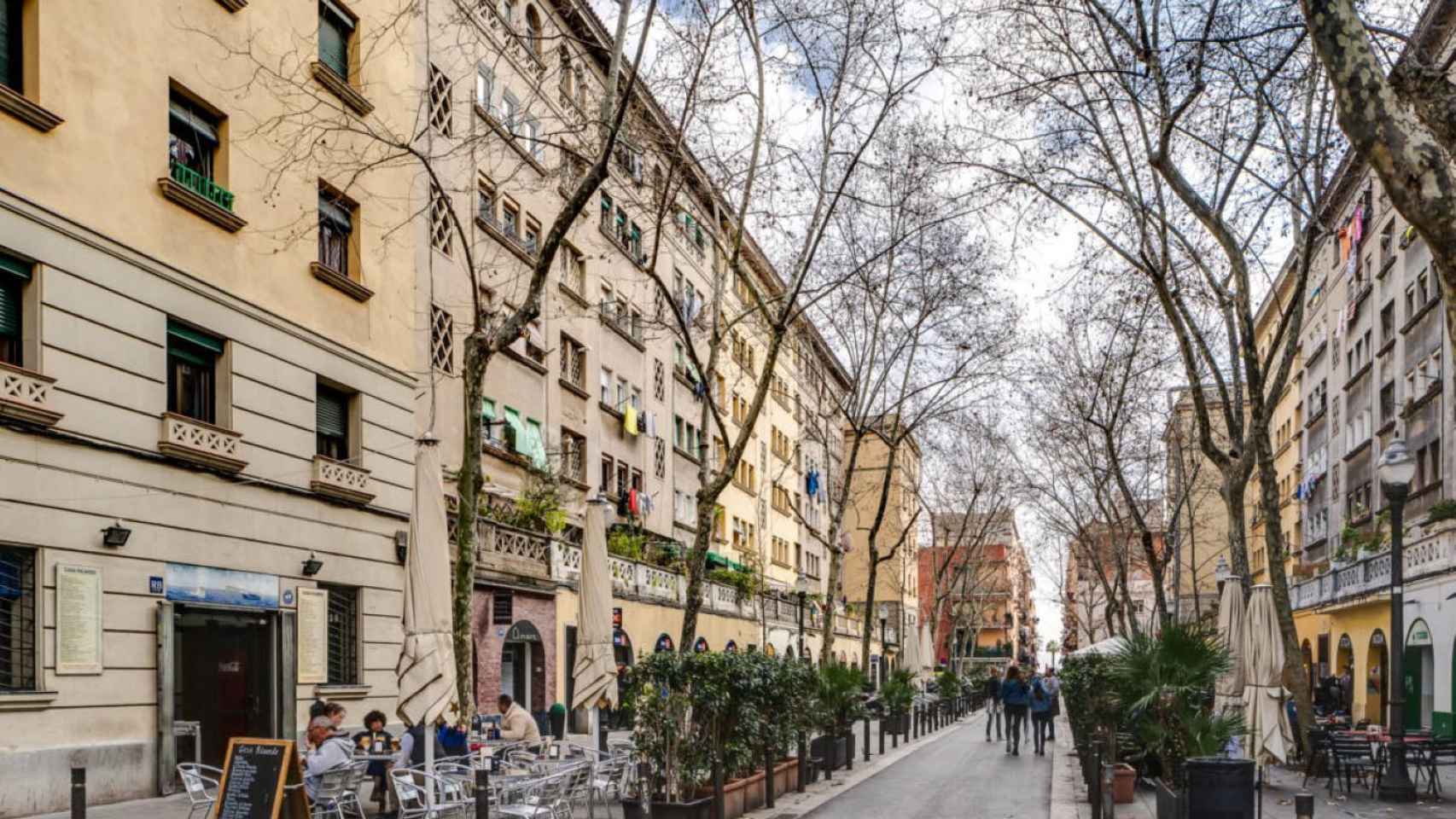 Calle de Almirall Churruca en la Barceloneta