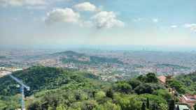 Vistas del parque de Collserola de Barcelona