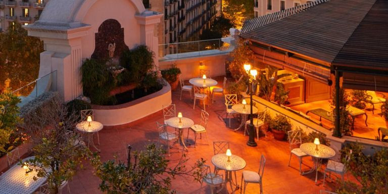 El romántico 'rooftop' de El Palace en una noche de verano / INSTAGRAM