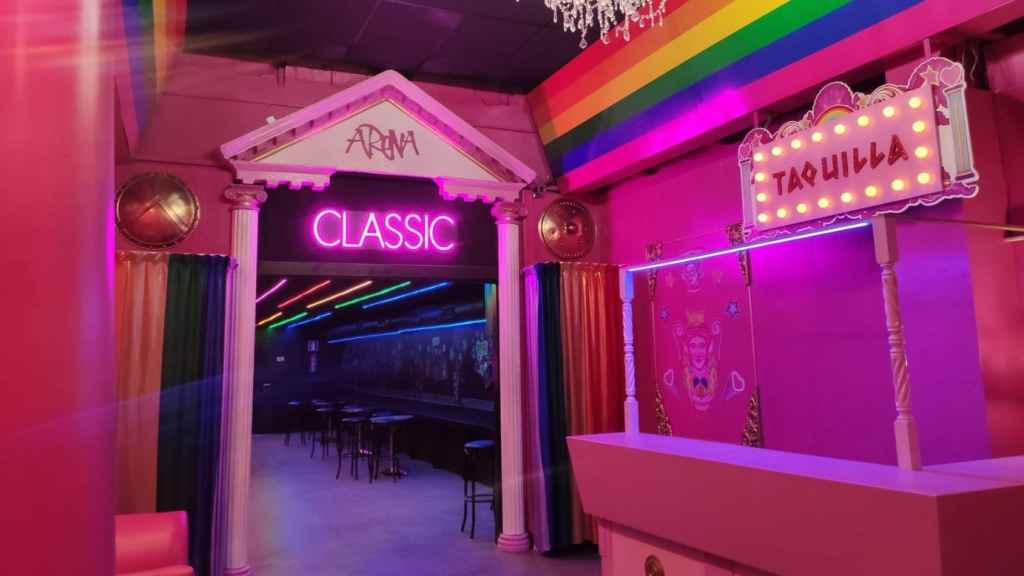 Entrada de la discoteca Arena Classic, en el Eixample de Barcelona