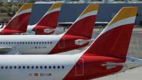 Aviones de Iberia en el aeropuerto de Madrid-Barajas / EFE