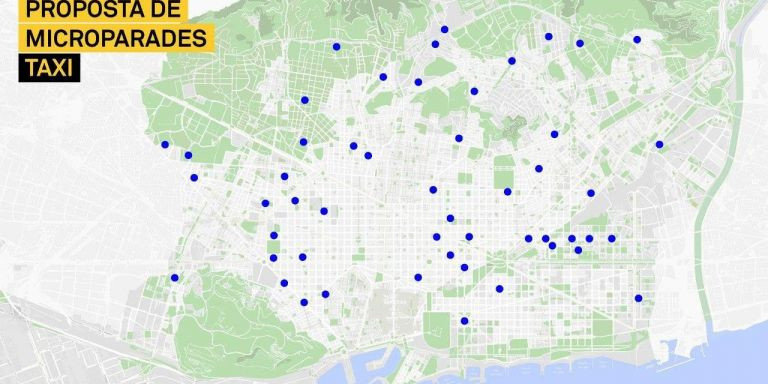 Propuesta de las nuevas paradas de taxi en Barcelona / AJUNTAMENT