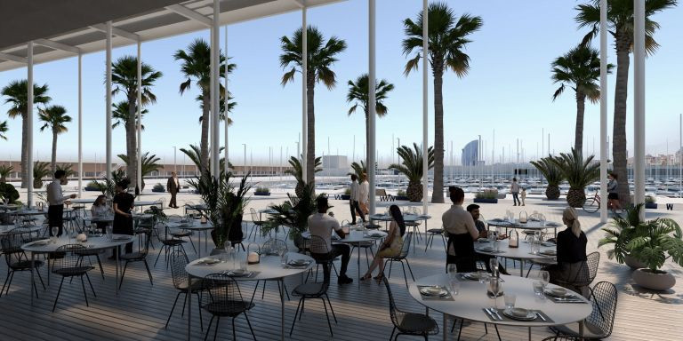 Futuro Balcón Gastronómico del Port Olímpic de Barcelona