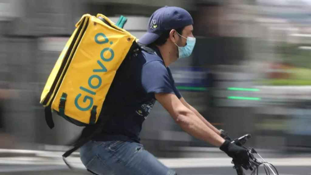 Rider de la startup barcelonesa Glovo / EUROPA PRESS