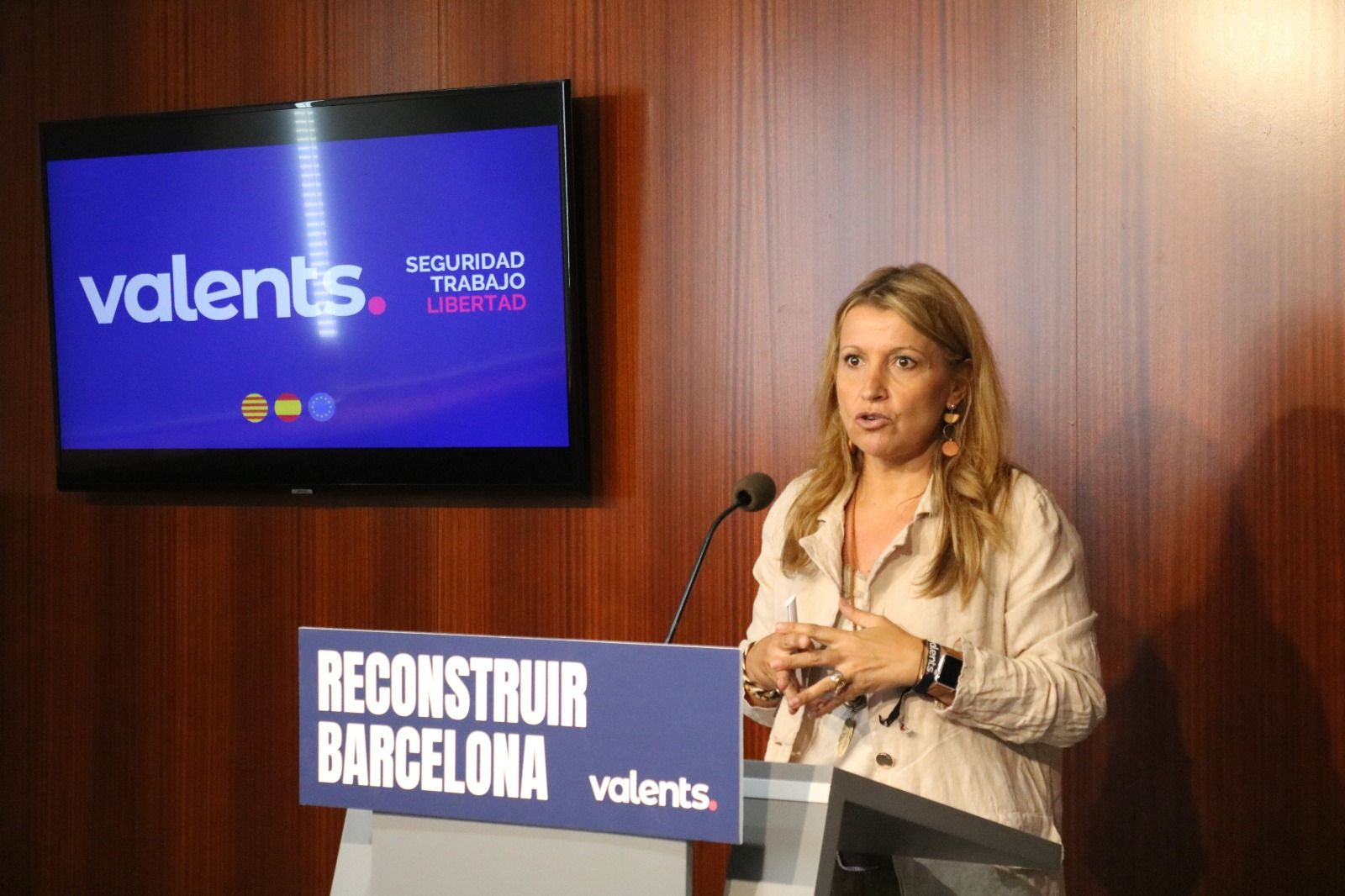 La presidenta de Valents y candidata a la alcaldía de Barcelona, Eva Parera / VALENTS