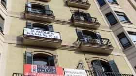 Imagen de archivo de pisos de alquiler en Barcelona