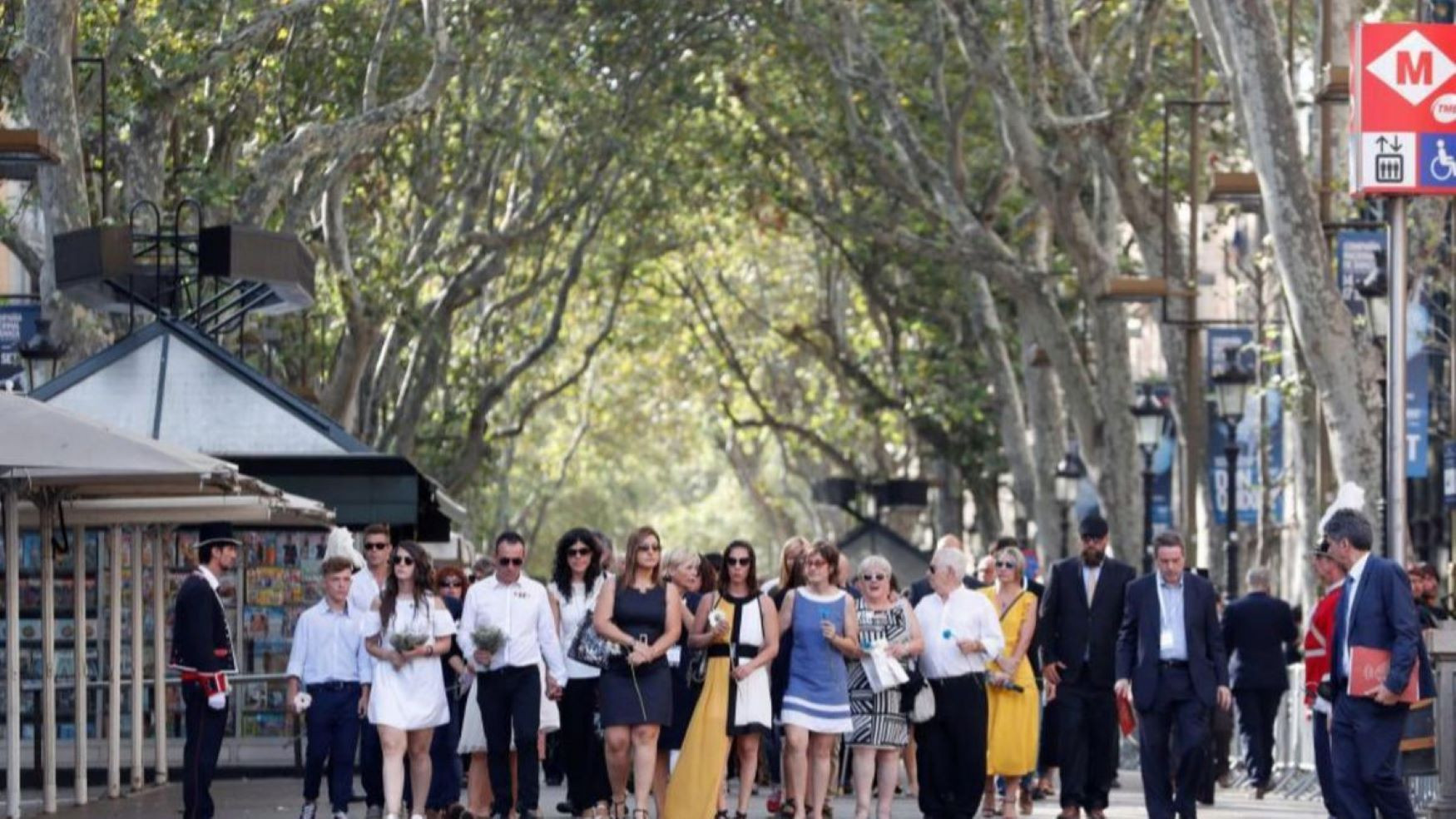 Homenaje en Las Ramblas a las víctimas de los atentados de 2017 / EFE