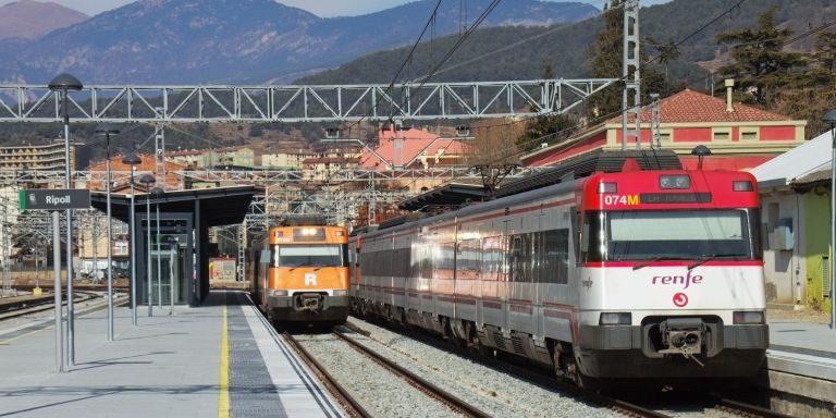 Estación de Rodalies en Ripoll