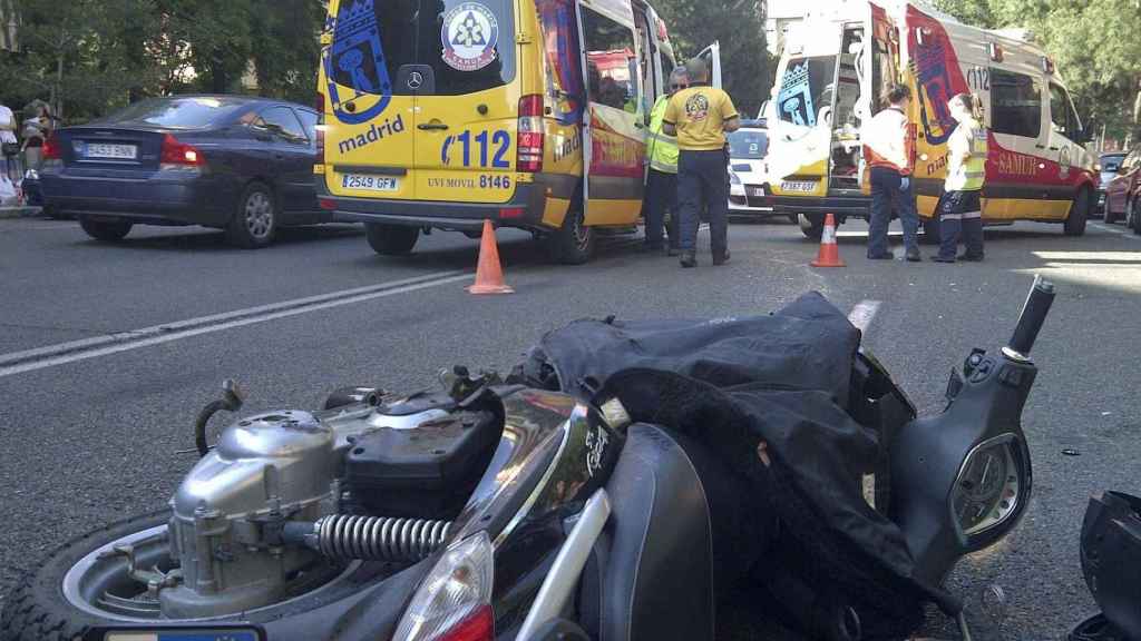 Accidente de moto en una imagen de archivo / EFE