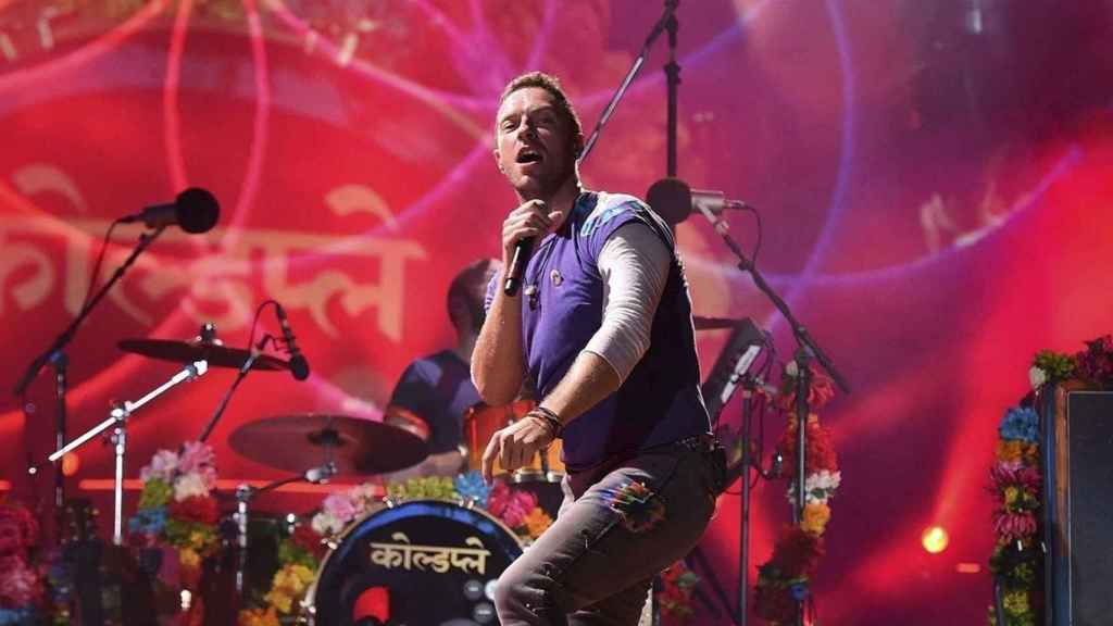 Chris Martin durante un concierto de Coldplay / EFE