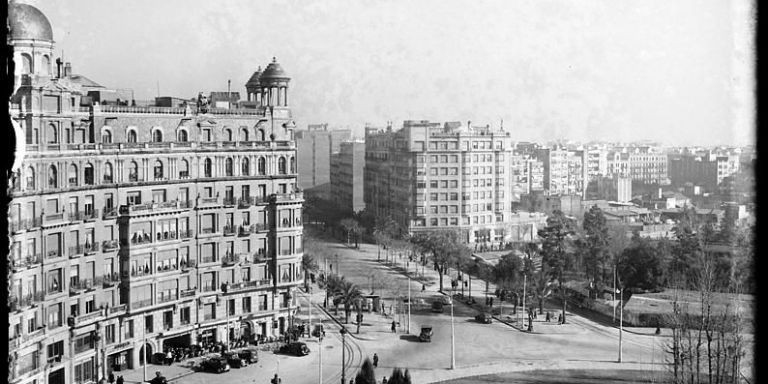 La avenida Diagonal y la plaza de Francesc Macià en 1934 / ARXIU FOTOGRÀFIC DE BARCELONA