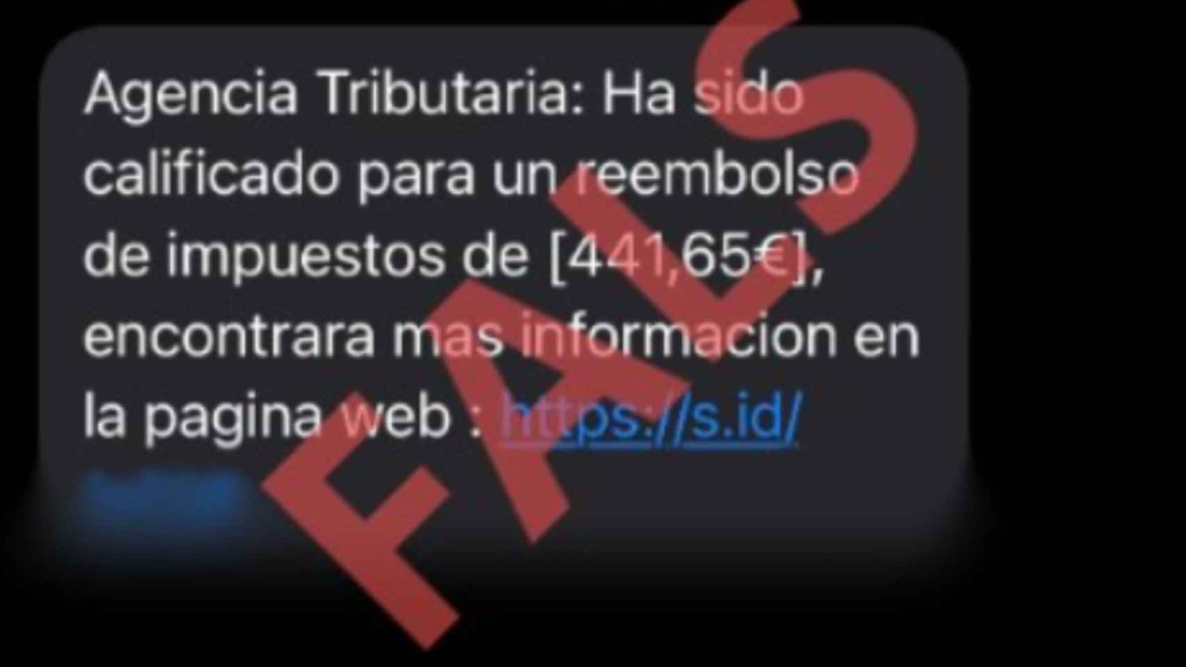 Mensaje del engaño por SMS / MOSSOS D'ESQUADRA