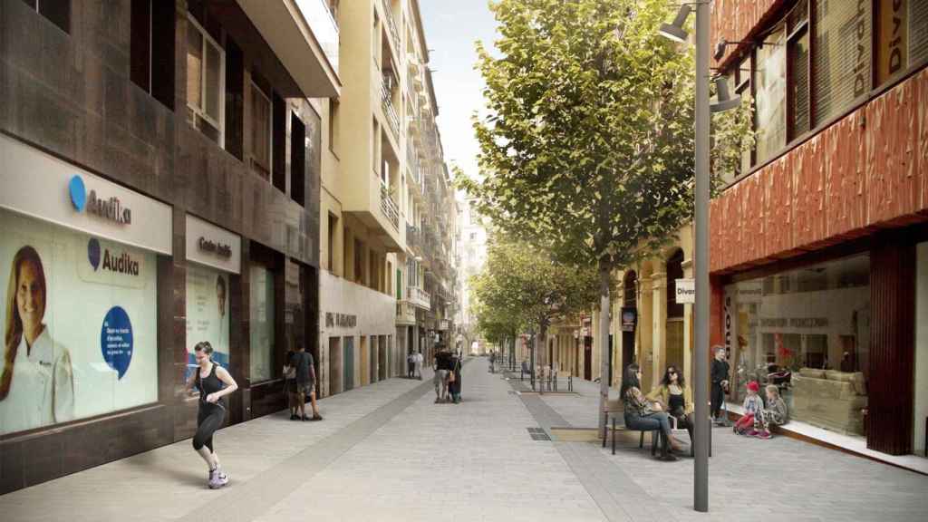 Render del pasaje de Marimón, en Sarrià-Sant Gervasi / AYUNTAMIENTO DE BARCELONA