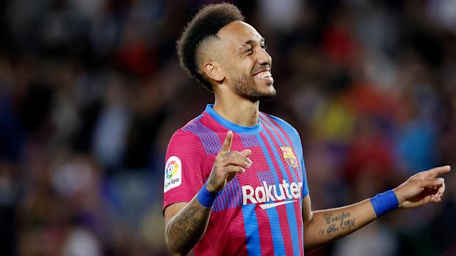 El jugador del Barça Pierre-Emerick Aubameyang