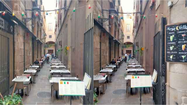 Exterior del restaurante Avinyó 10 del Gòtic de Barcelona