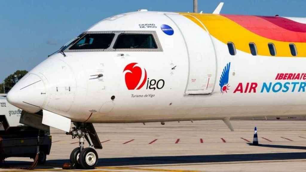 Un avión de la compañía Air Nostrum, la filial de Iberia