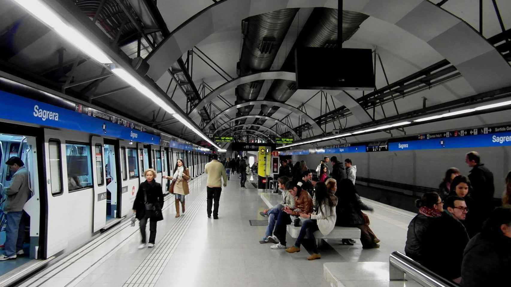 Estación de metro de La Sagrera (L5) en una imagen de archivo