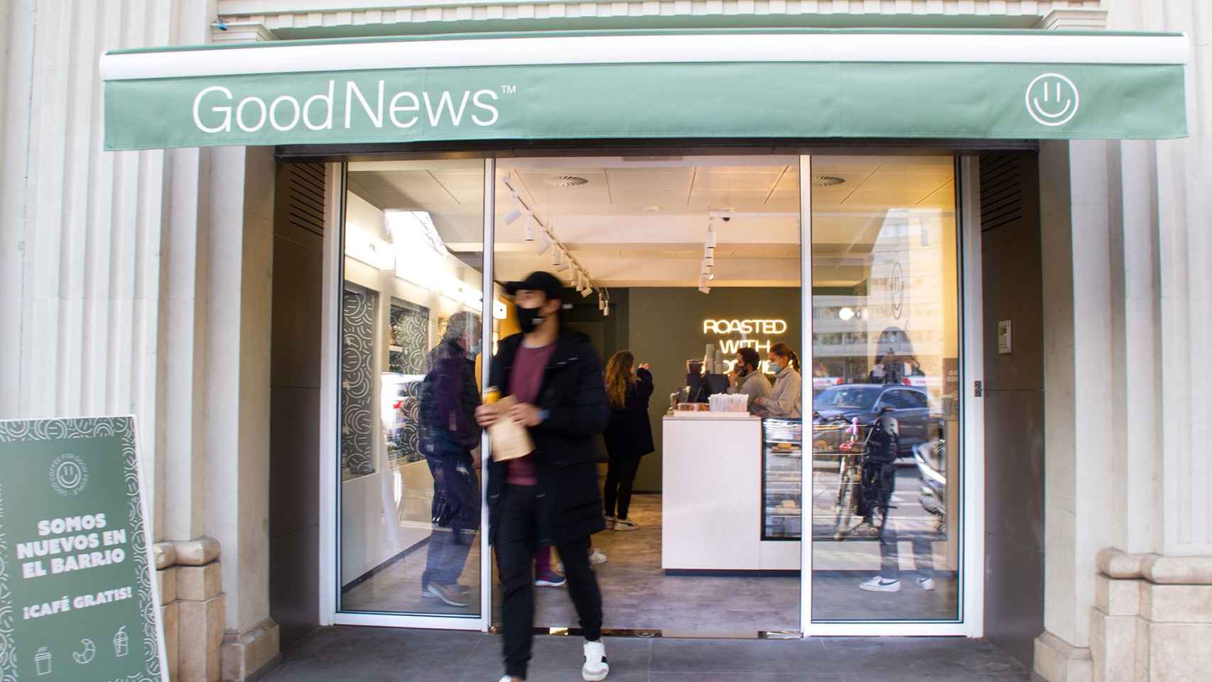 La entrada de un GoodNews / GOODNEWS