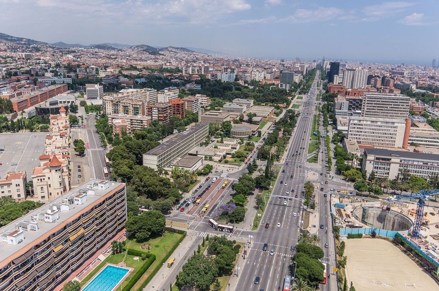 Vista aérea de la avenida Diagonal / AJ BCN