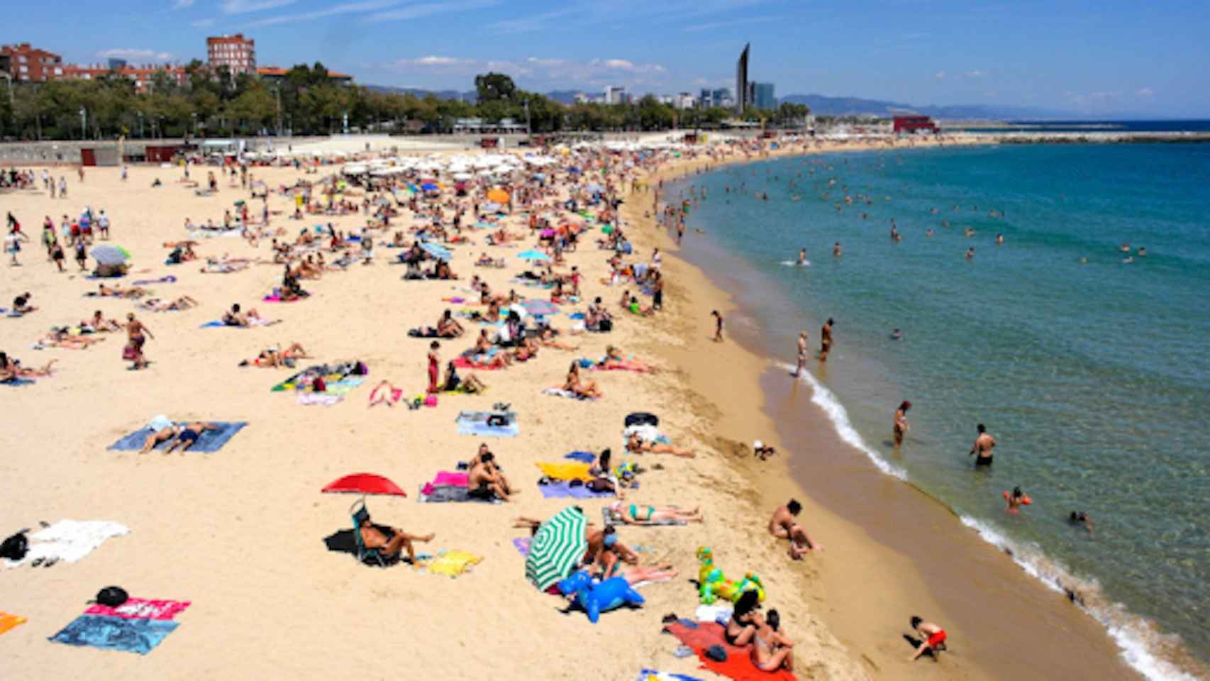 Vista de la playa de la Nova Icària / AYUNTAMIENTO DE BARCELONA