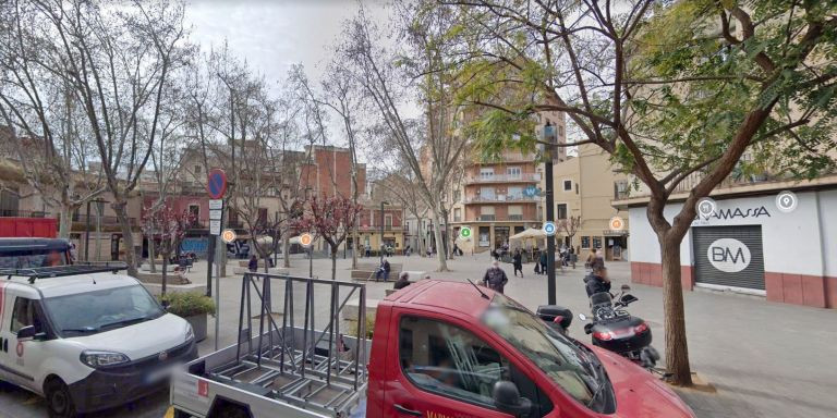 La plaza de Eivissa de Horta donde ha tenido lugar el campeonato / GOOGLE MAPS