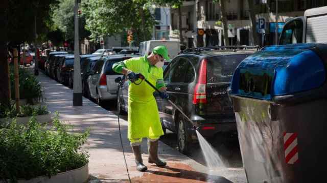 Trabajador de limpieza de Barcelona / EUROPA PRESS