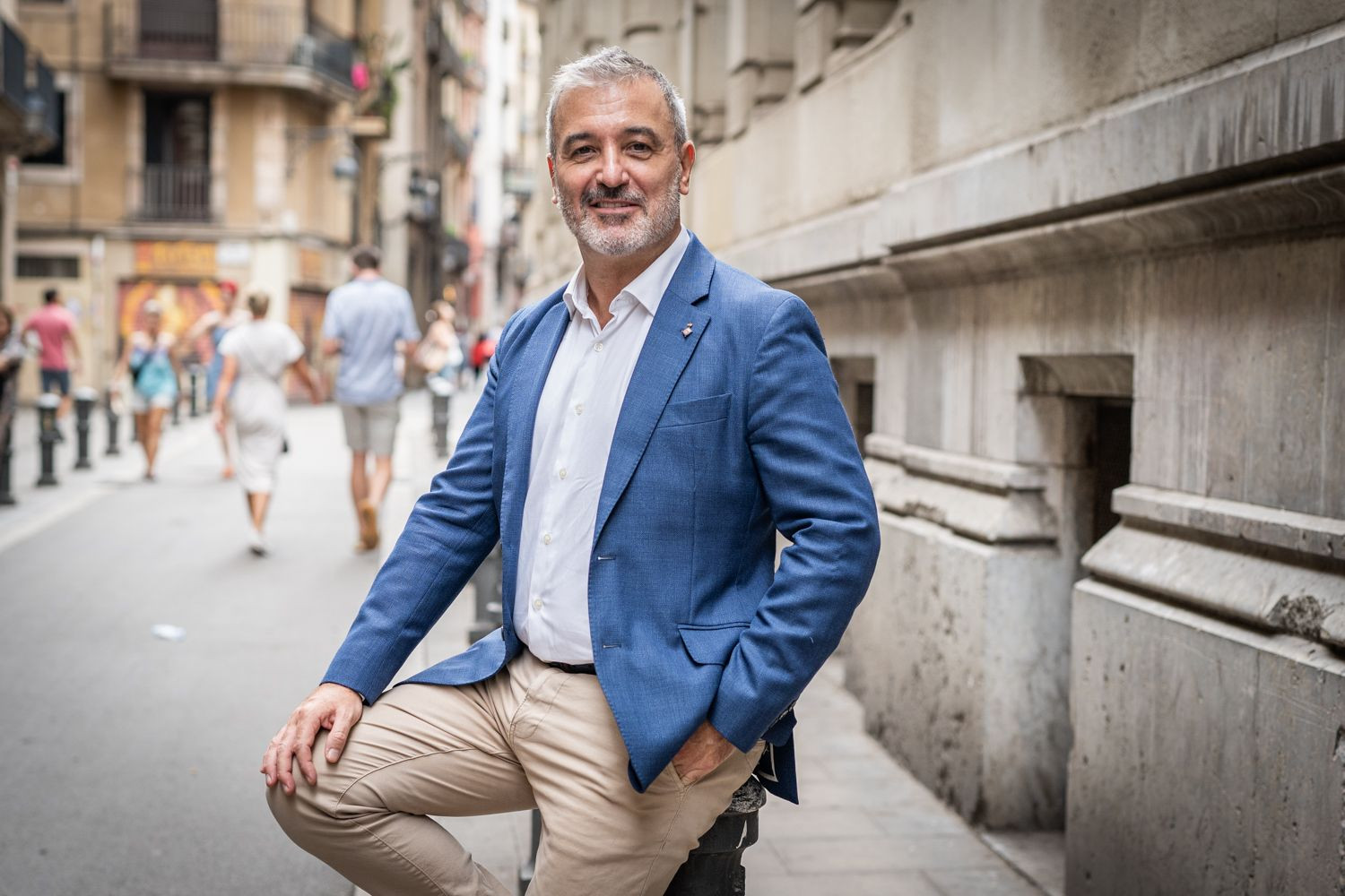 El primer teniente de alcalde, Jaume Collboni, en la entrevista con 'Metrópoli' / LUIS MIGUEL AÑÓN (MA)