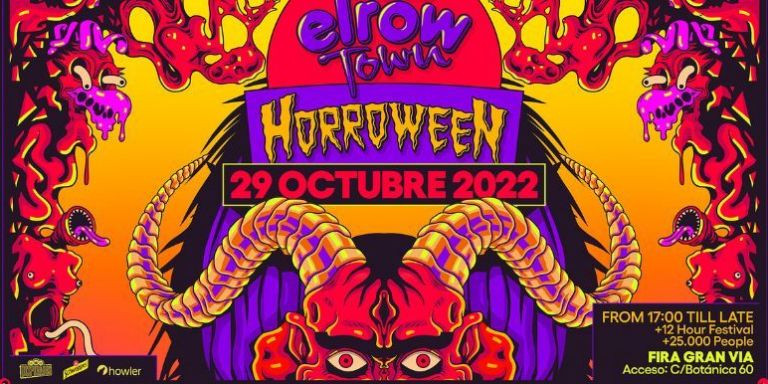 Cartel del festival de Halloween con el que elrow regresa a Barcelona / RRSS