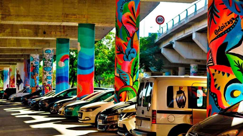 Arte urbano en el Bosc Encantat de Sant Adrià / HOP FESTIVAL