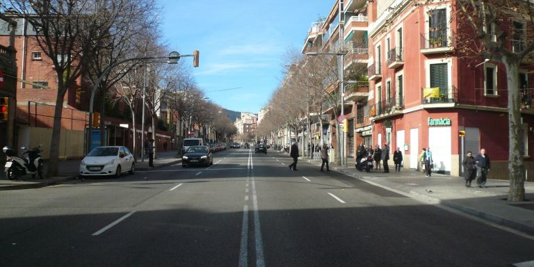 Circulación en el paseo de Maragall / WIKI