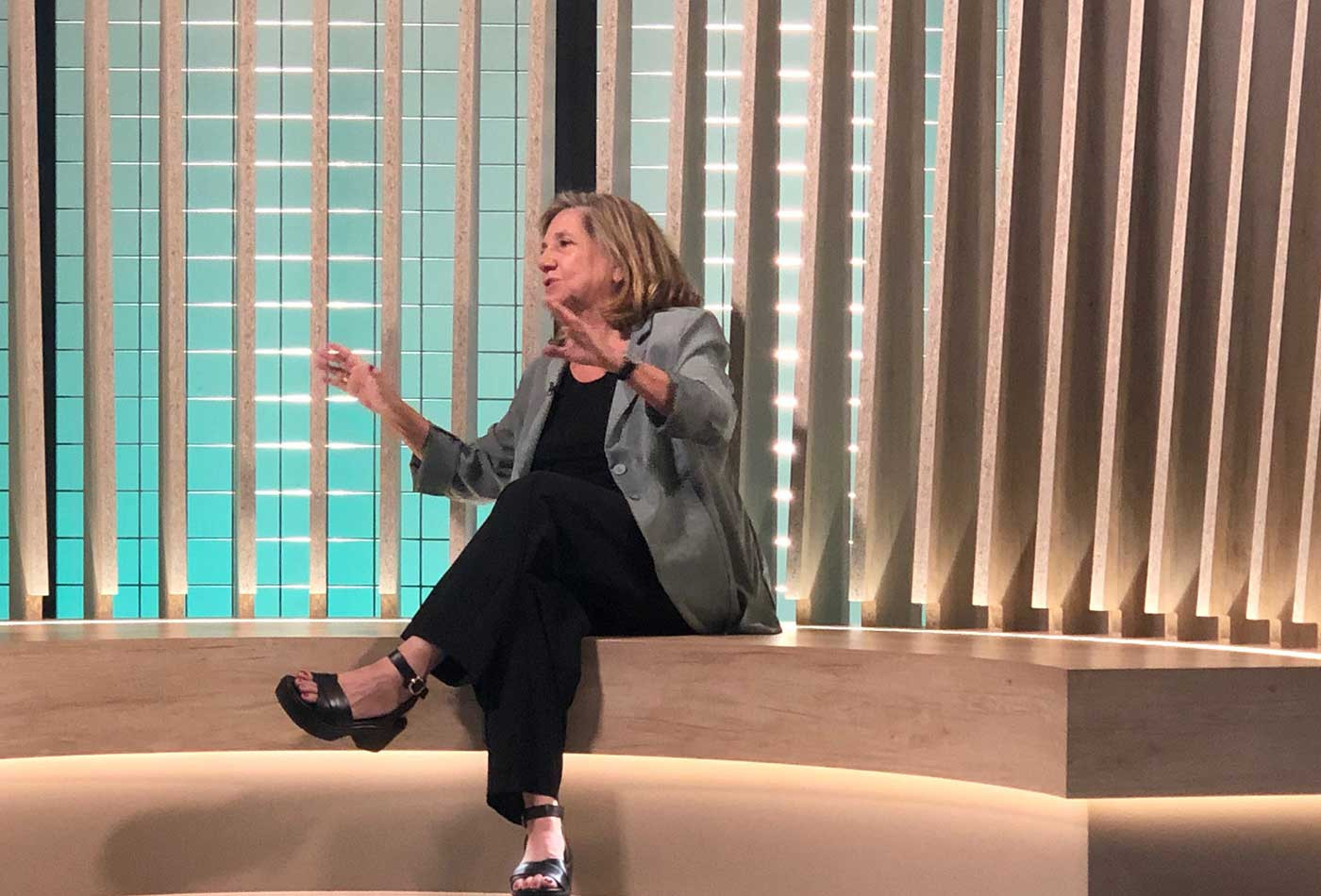 Isona Passola, la presidenta del Ateneu Barcelonès, en TV3 / MA