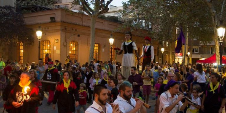 Celebración de las fiestas de Sarrià en una edición anterior / AJUNTAMENT