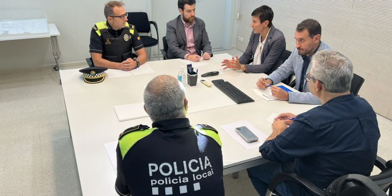 Guijarro y Cañete se reúnen con las policías locales / TWITTER